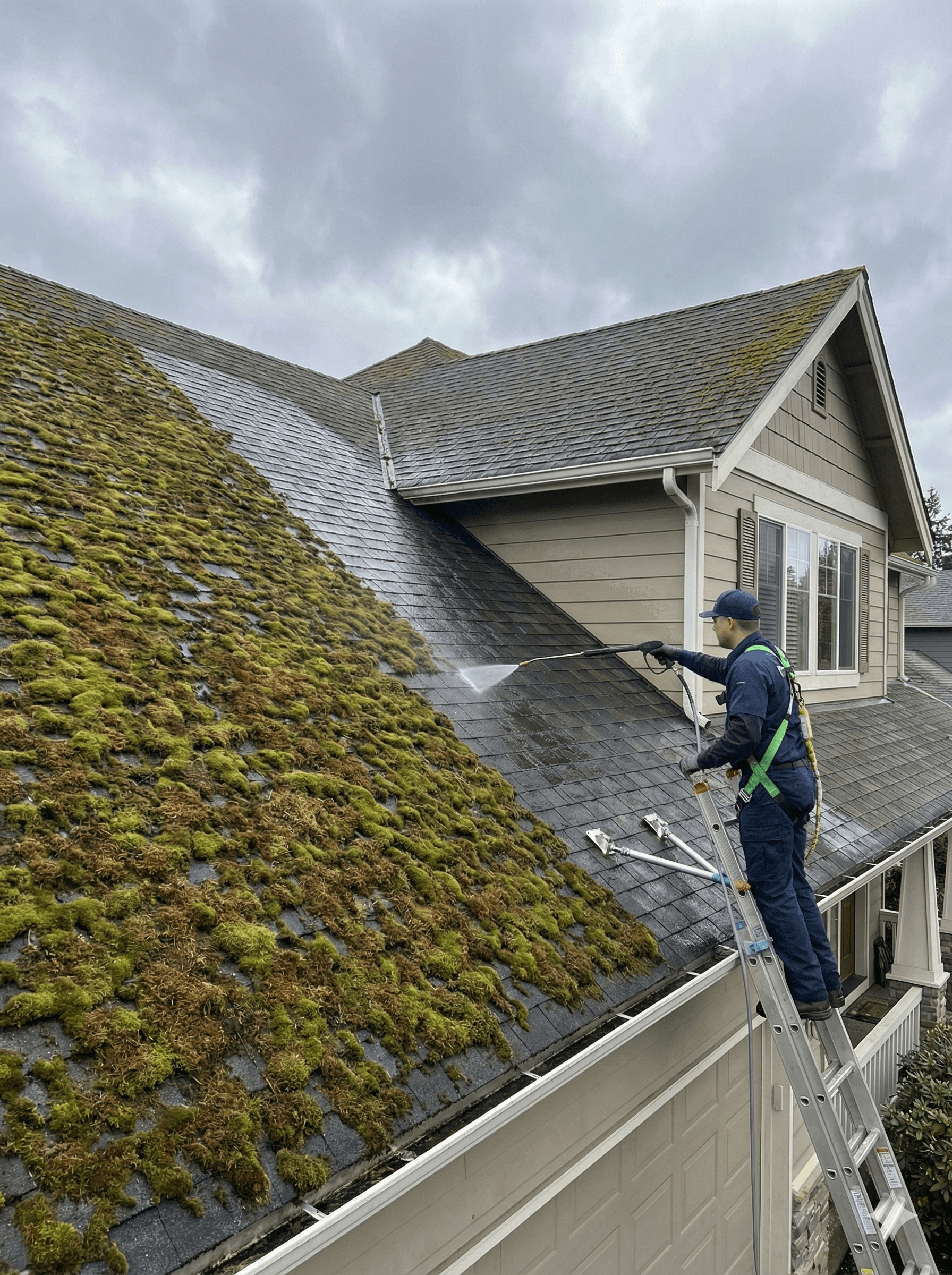 Professional Roof Moss Removal Service