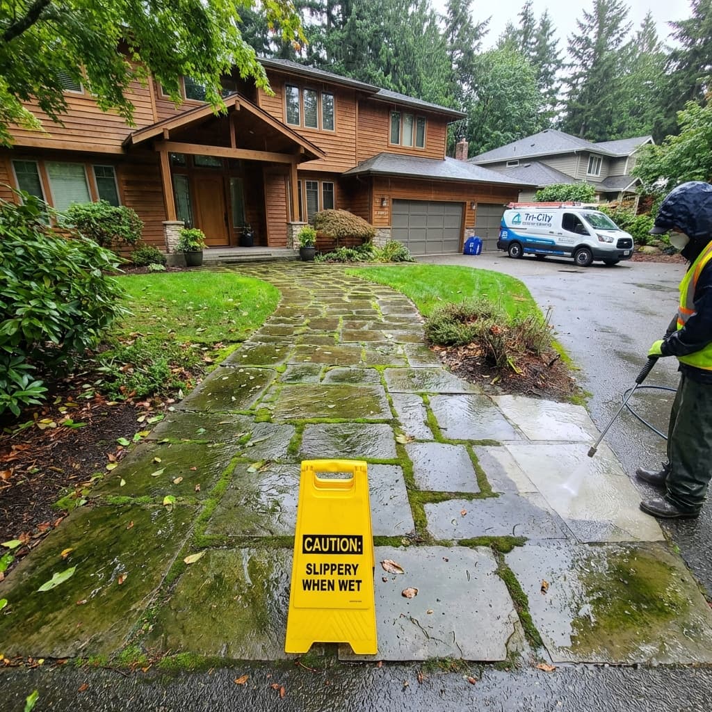 Patio & Walkway Cleaning: How Slippery Surfaces Increase Liability for Homeowners