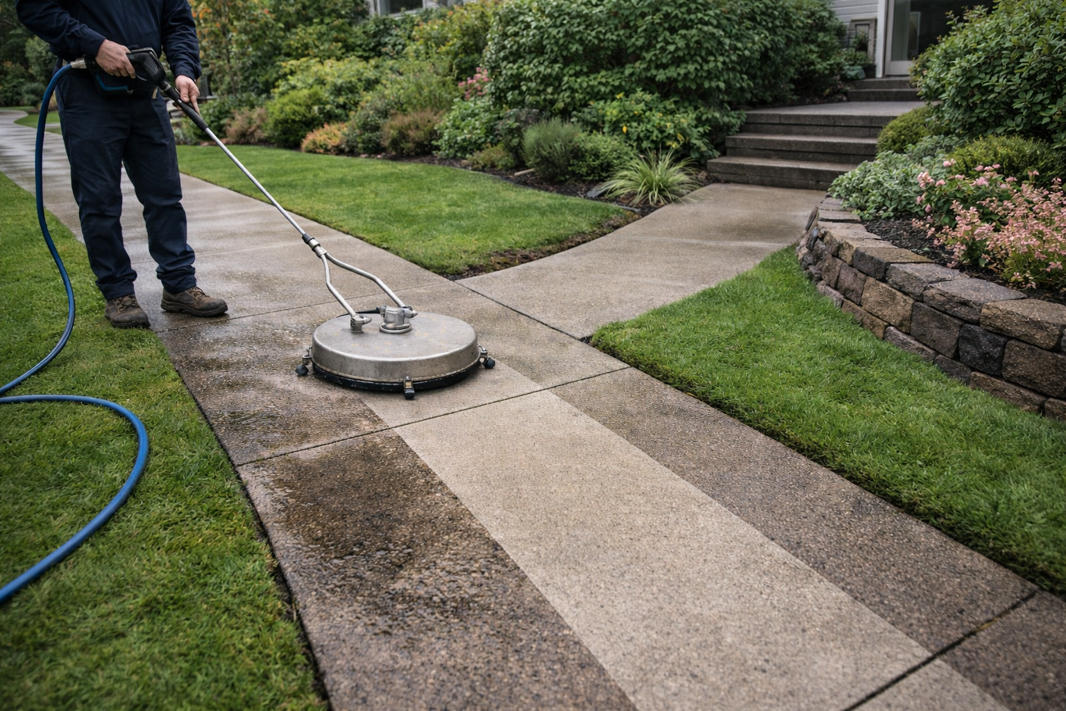 Professional Sidewalk & Walkway Cleaning